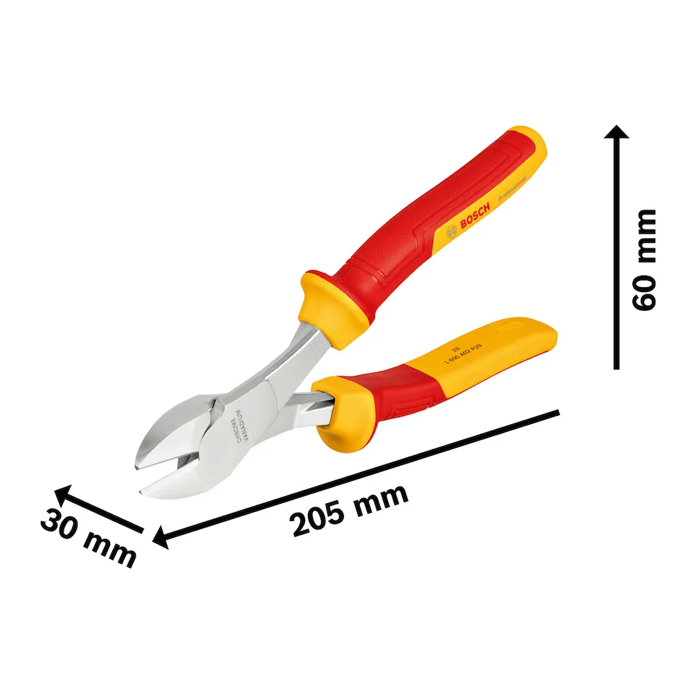 Alicate de corte lateral diagonal Bosch VDE 200mm