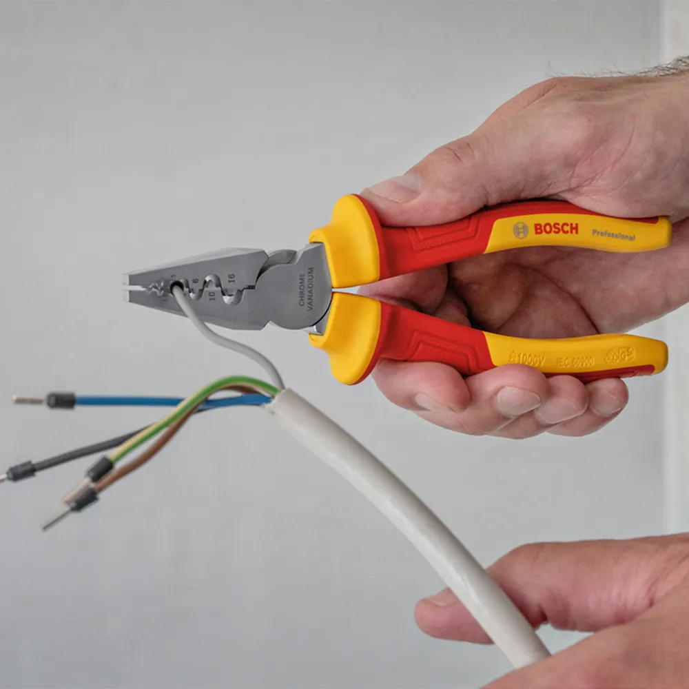 Alicate de crimpagem Bosch VDE 180mm