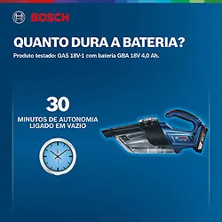 Aspirador de pó Bosch GAS 18V-1 18V Sem bateria