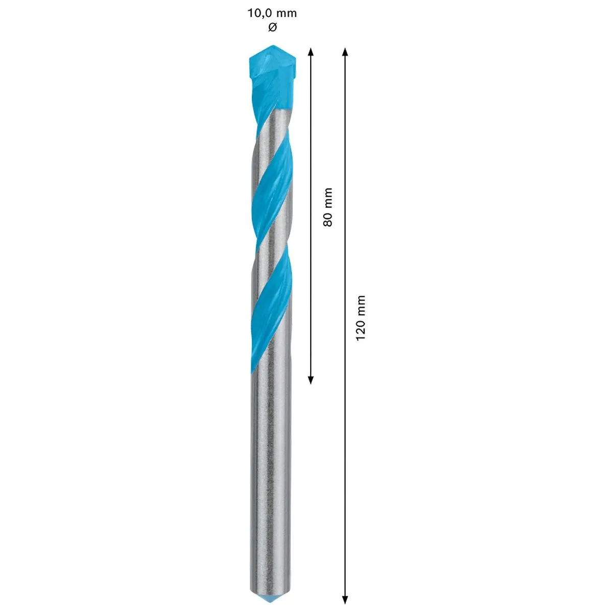 Broca Bosch EXPERT CYL-9 Multiconstruction Ø 10x80x120mm 8pçs