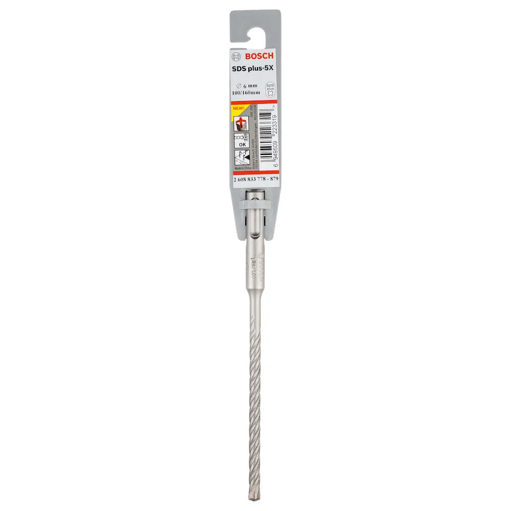 Broca Bosch SDS plus-5X para concreto até 210mm