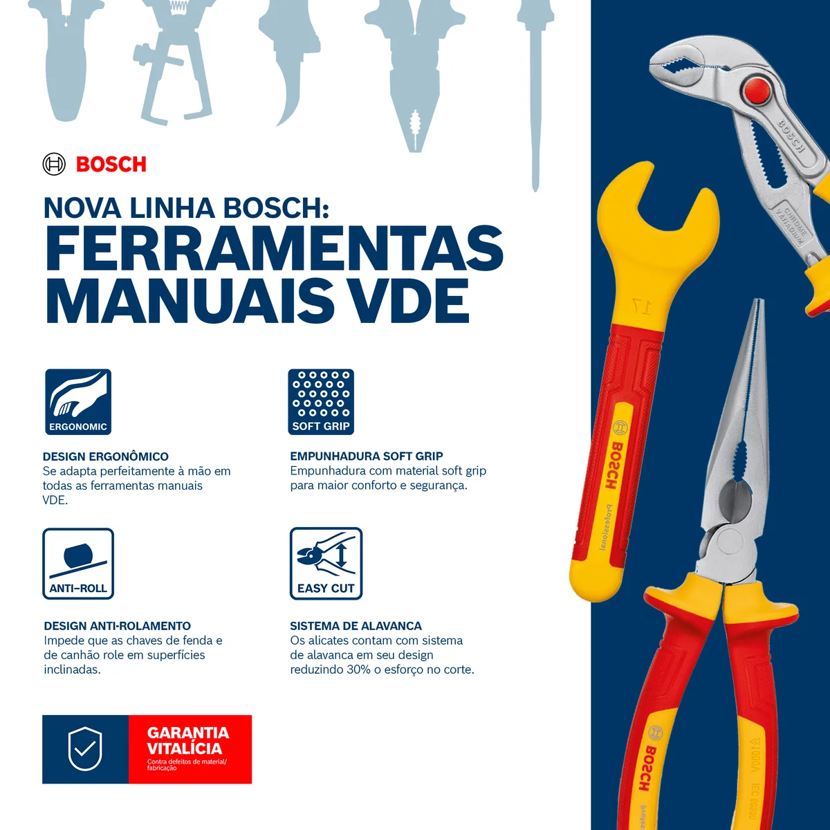 Chave de Fenda Bosch VDE SL