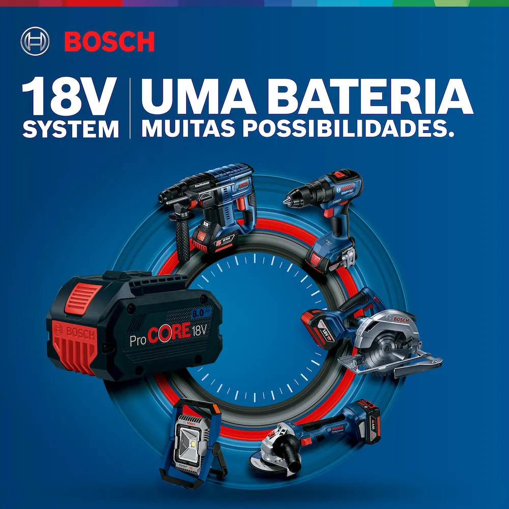 Chave de Impacto Bosch GDS 18V-400 18V 2 baterias e maleta