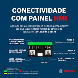 Chave de impacto Bosch GDS 18V-1600 HC 18V 2Bat + maleta
