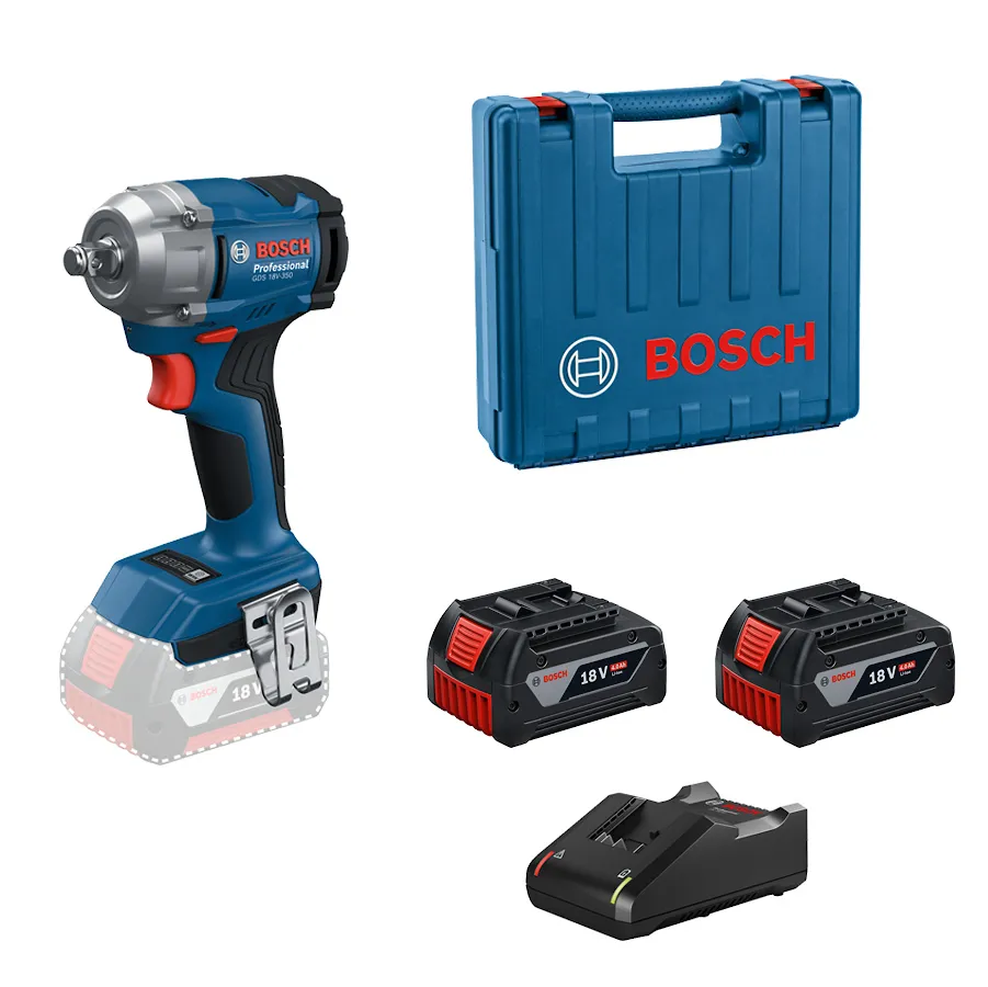 Chave de impacto Bosch GDS 18V-350, 350Nm 2300rpm 2B+MAL