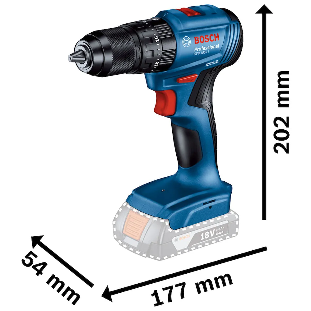 Combo Bosch Furadeira GSB185-LI + Esmerilhadeira GWS18V-8 + kit