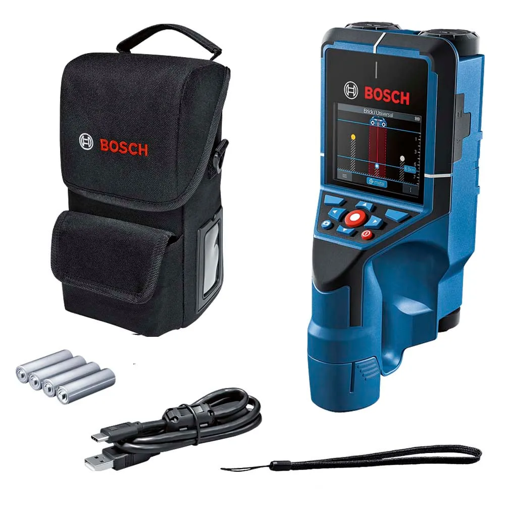 Detector e scanner de parede Bosch D-TECT 200 C até 200 mm