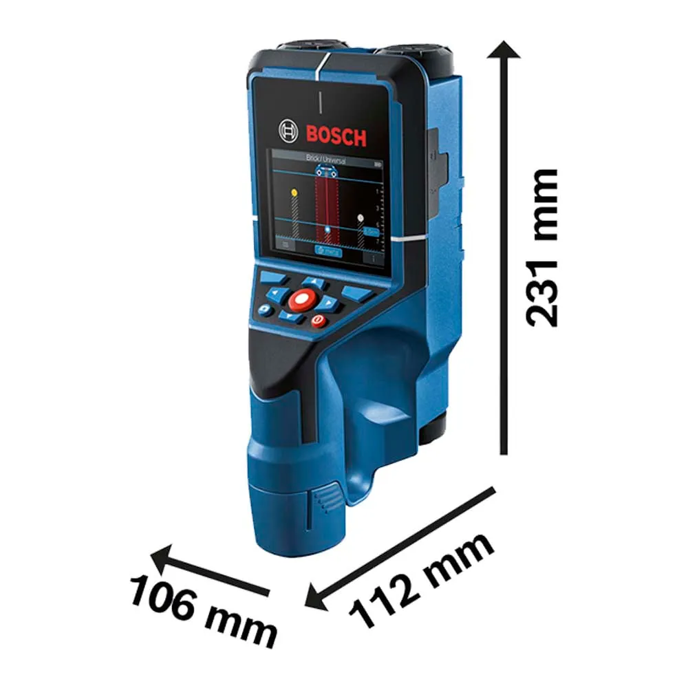 Detector e scanner de parede Bosch D-TECT 200 C até 200 mm