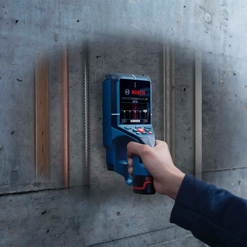 Detector e scanner de parede Bosch D-TECT 200 C até 200 mm