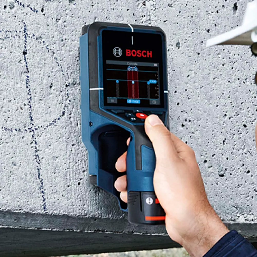 Detector e scanner de parede Bosch D-TECT 200 C até 200 mm