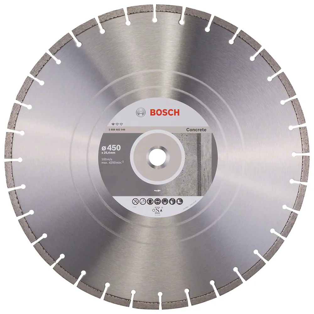 Disco corte diamantado Bosch Std Concrete 450x25,40x3,6x10mm