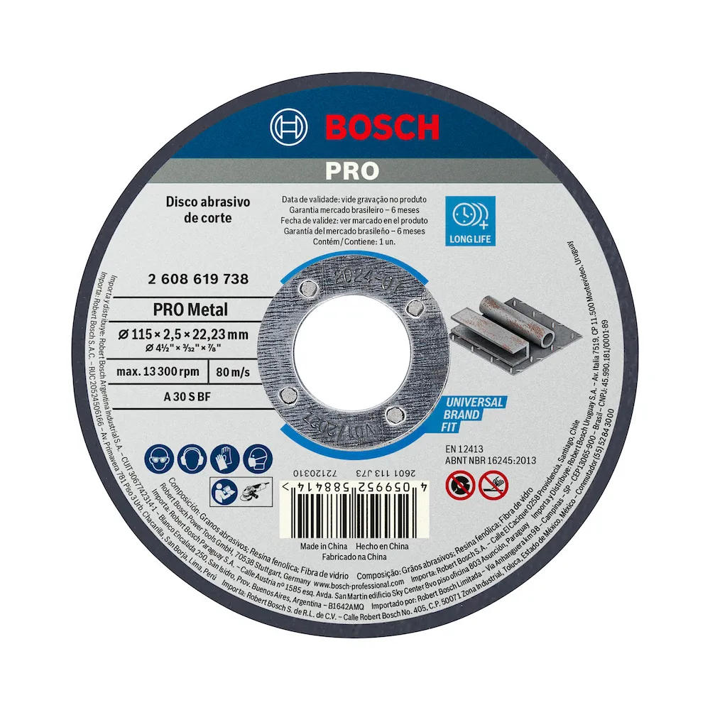 Disco de corte Bosch PRO Metal Reto