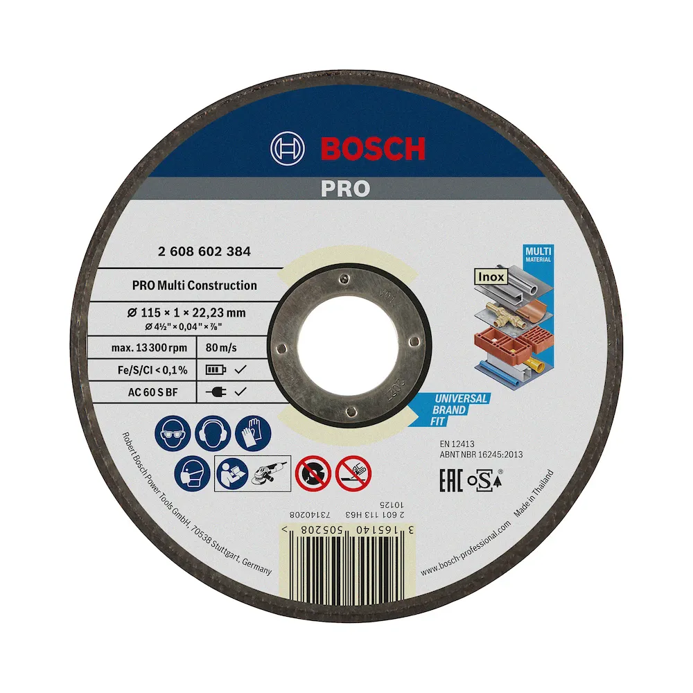 Disco de corte Bosch PRO Multi Construction Reto
