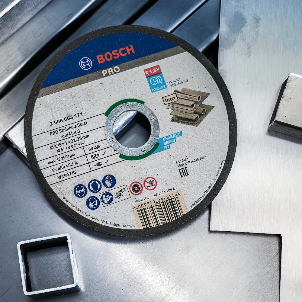 Disco de corte Bosch PRO StainlessSteel&Metal 115x1,0mm Reto