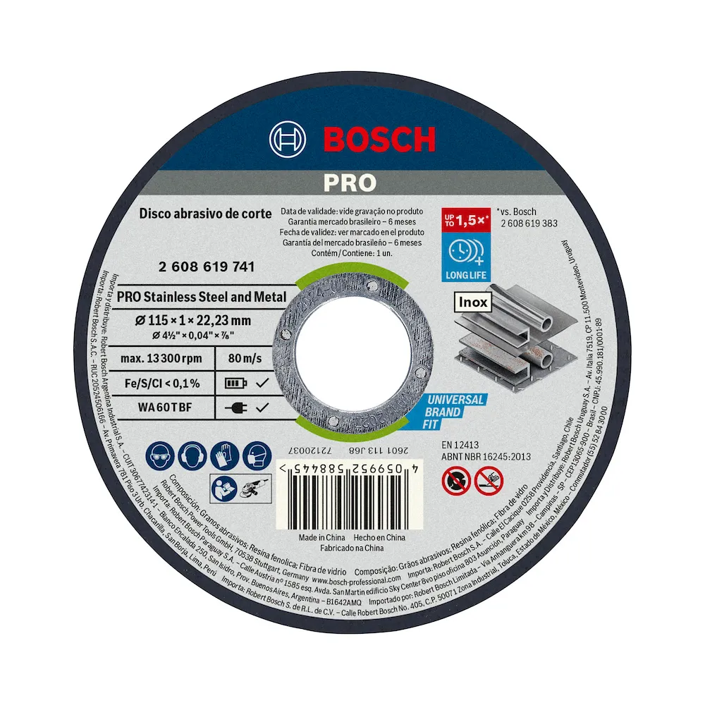 Disco de corte Bosch PRO StainlessSteel&Metal Reto