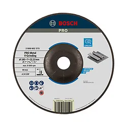 Disco de desbaste Bosch PRO Metal V-Grinding 180x7,0mm Depr