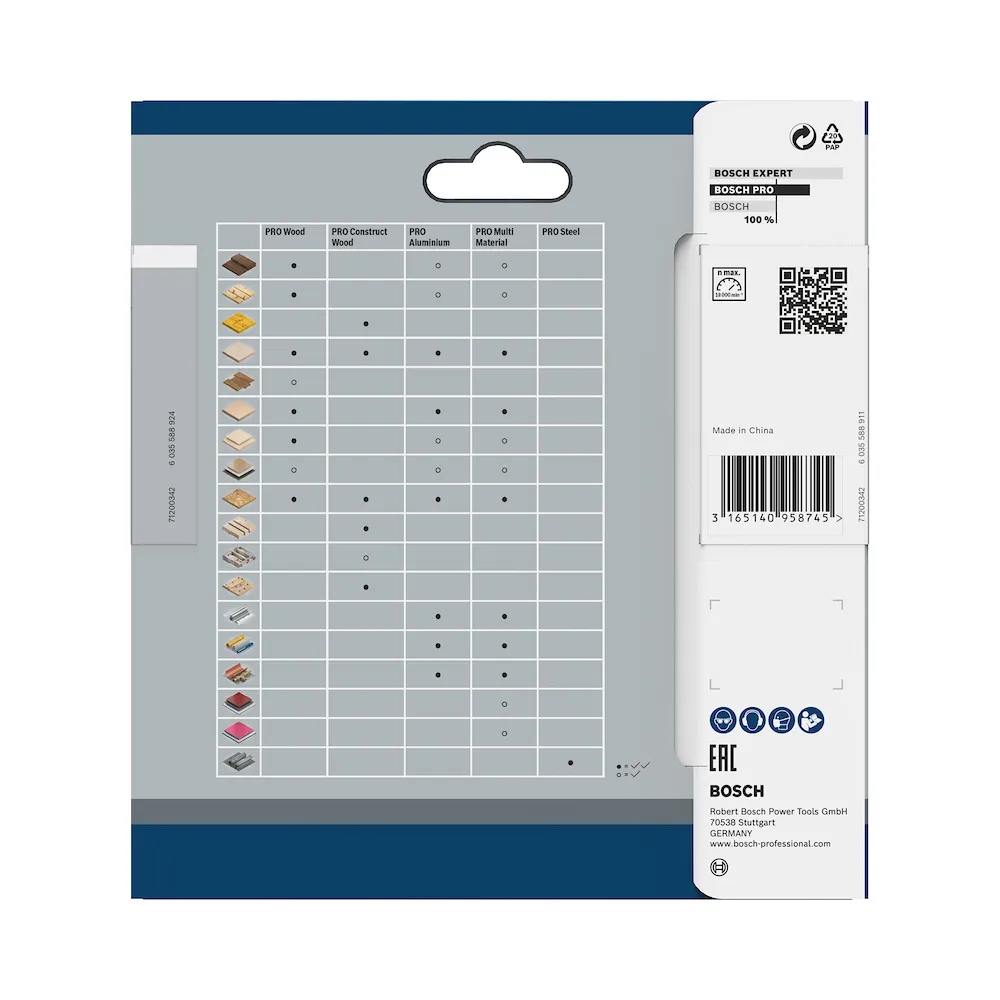 Disco serra circular Bosch PRO MultiMaterial Cordless 85mm30d