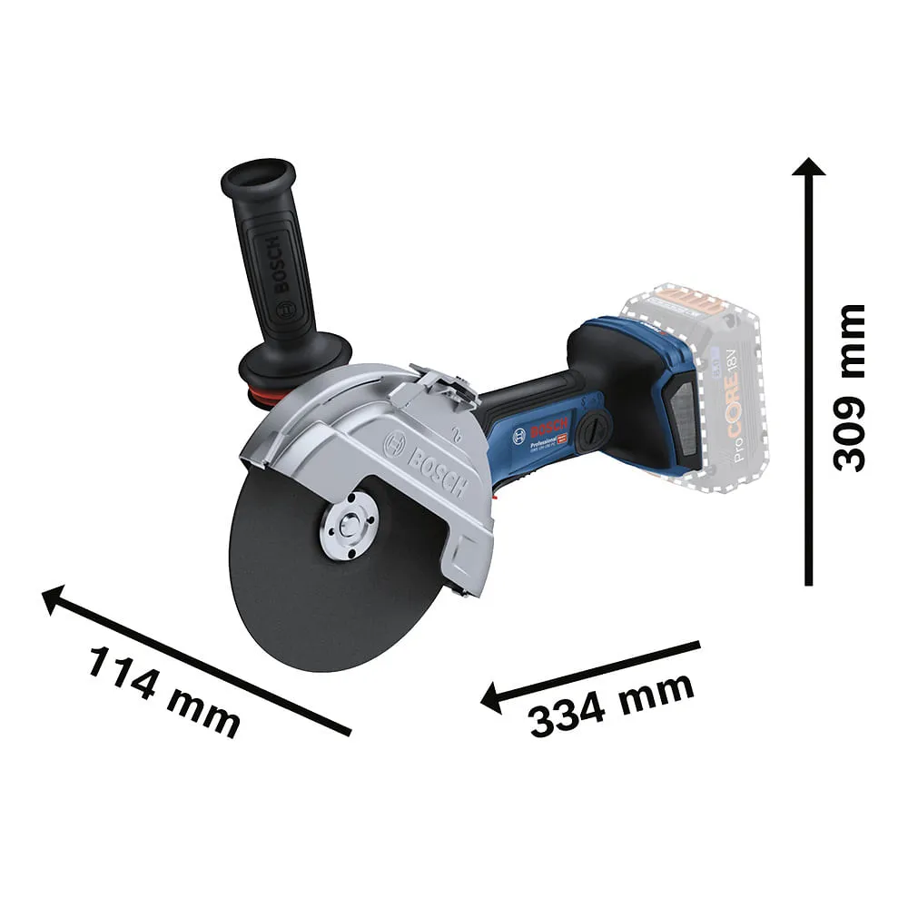 Esmerilhadeira Bosch Brushless GWS 18V-180 PC 1500W Sem bateria