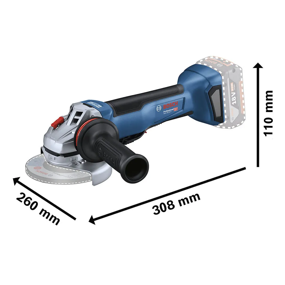 Esmerilhadeira angular Bosch GWS 18V-10 P Sem bateria