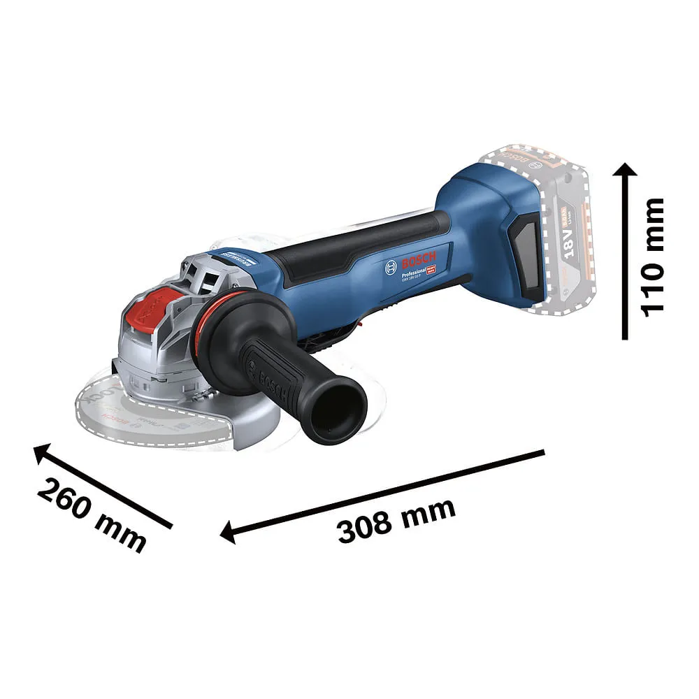 Esmerilhadeira angular Bosch GWX 18V-10 P Sem bateria