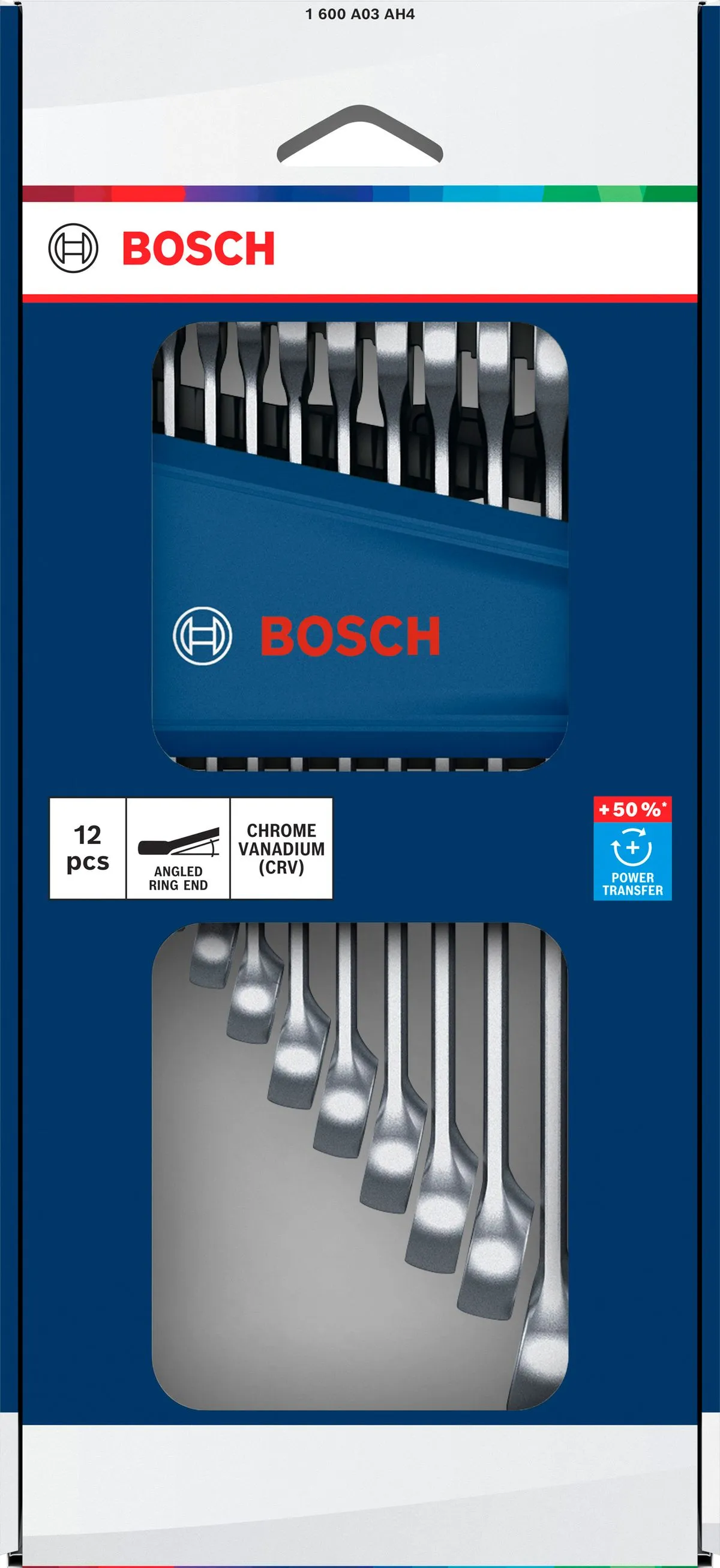 Jogo Chave catraca Combinada Bosch 6-19mm 12 unidades