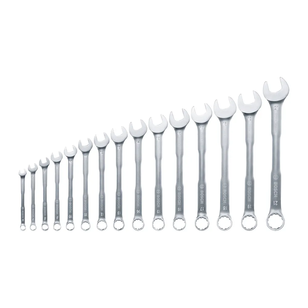 Jogo Chave catraca Combinada Bosch 6-21mm 15 unidades