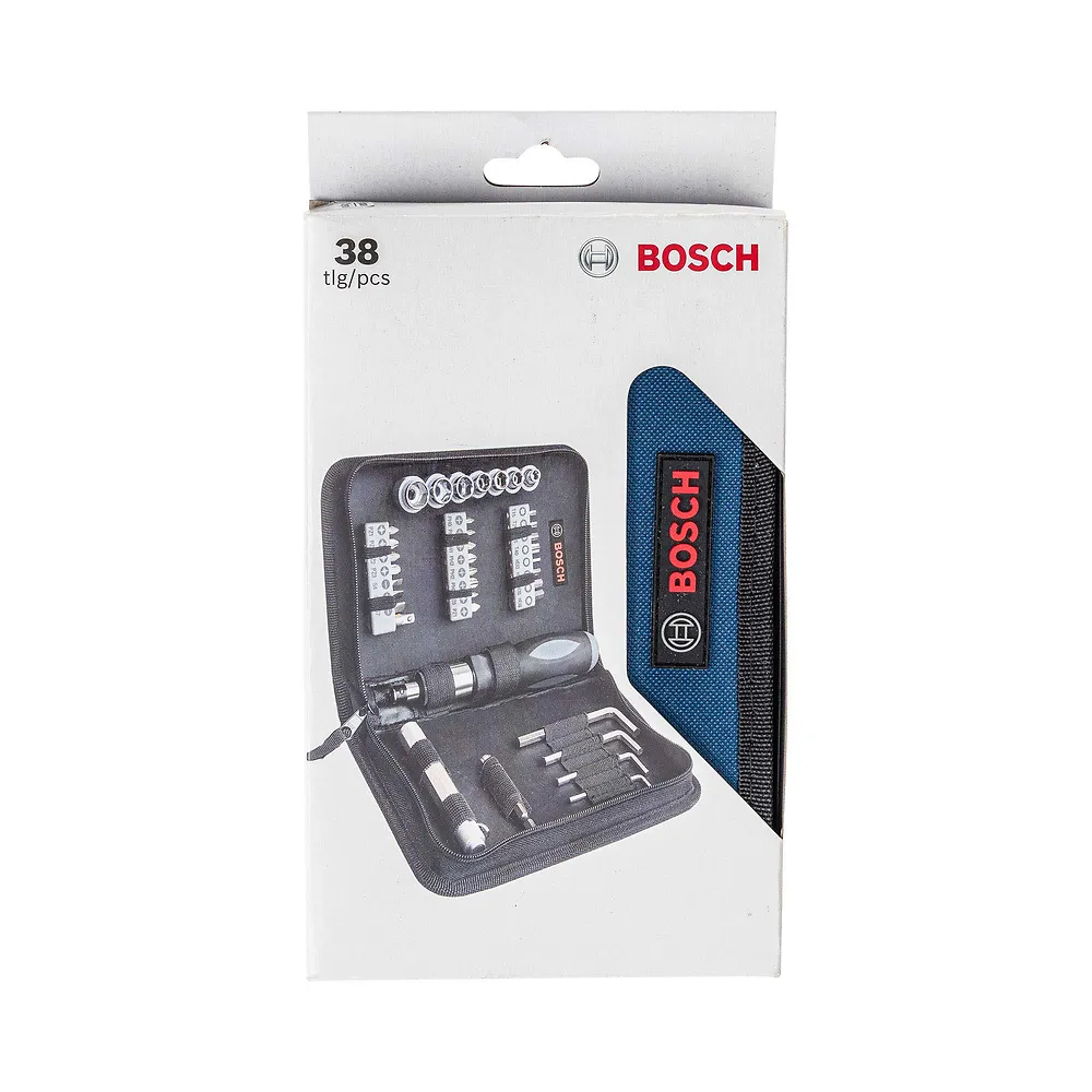 Kit de Pontas e Soquetes Bosch para parafusar com 38 peças