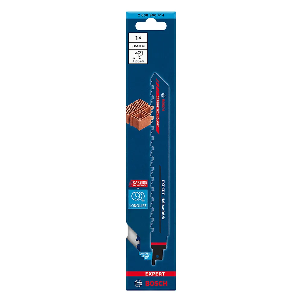 Lâmina de serra sabre Bosch EXPERT S1543HM Hollow Brick