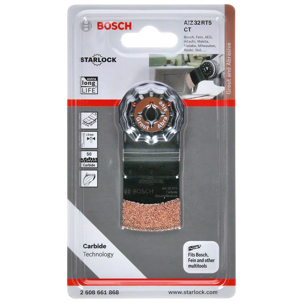 Lâmina serra de imersão Bosch Carbide-RIFF AIZ 32 RT5 32x30mm