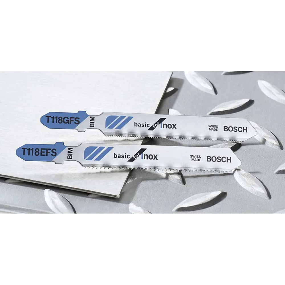 Lâmina serra tico tico Bosch T118GFS Basic for inox 3 peças
