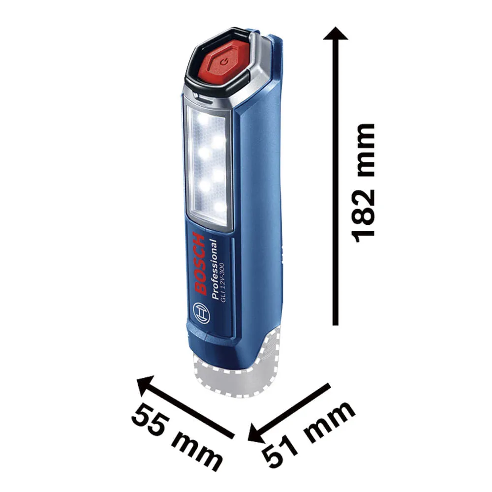 Lanterna Bosch GLI 12V-300 Sem bateria