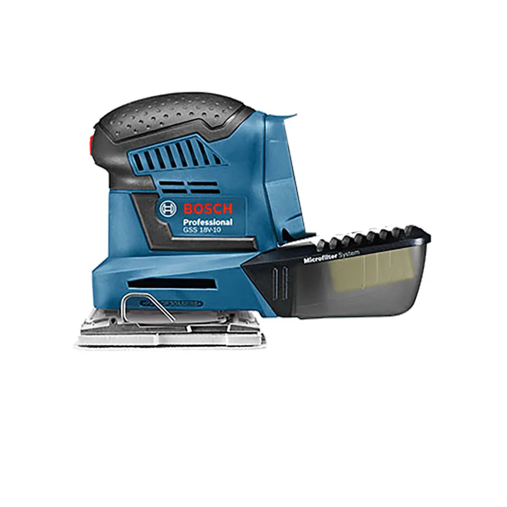 Lixadeira orbital Bosch GSS 18V-10, 2 lixas, Sem bateria