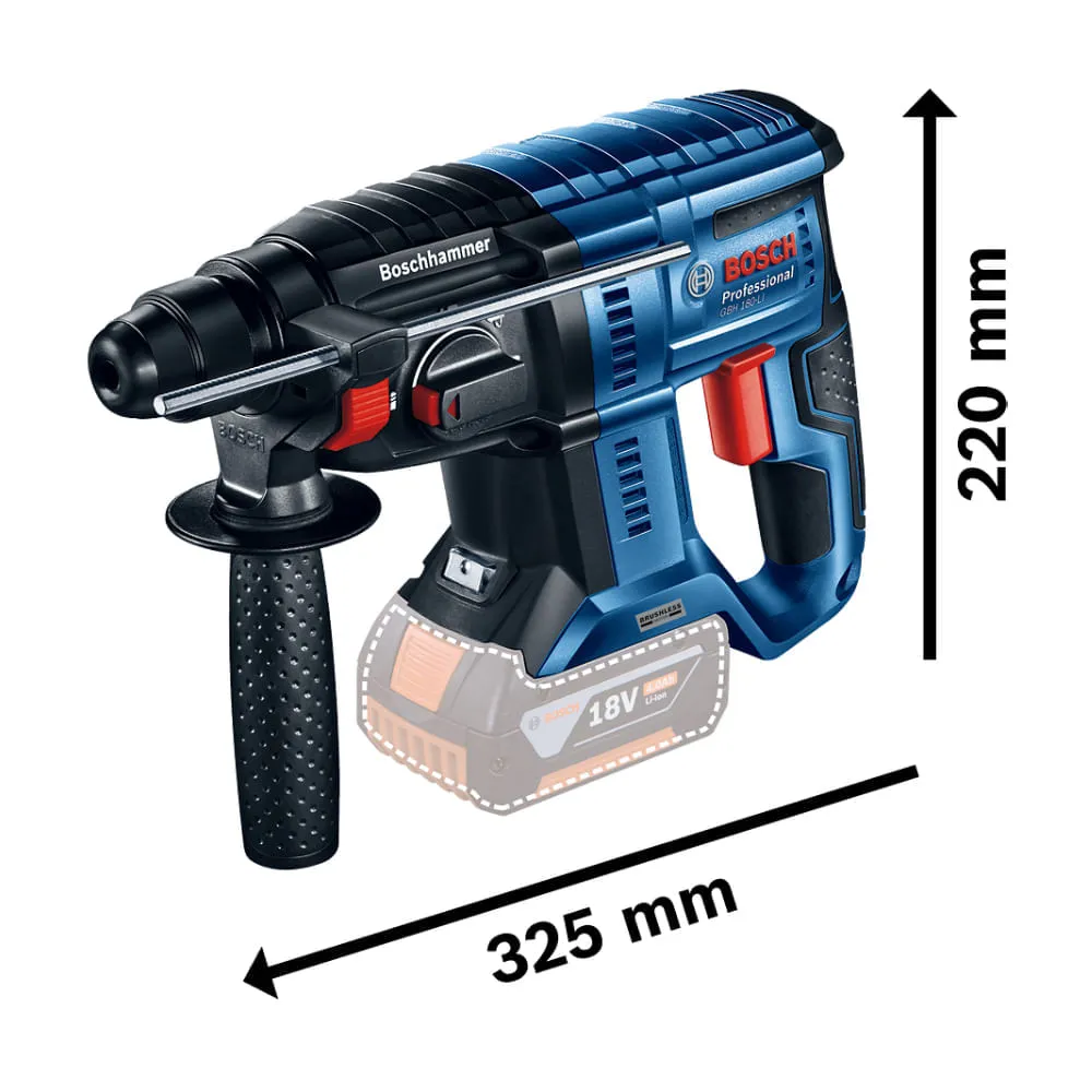 Martelete rompedor Bosch GBH 180-LI Brushless 18V Sem bateria