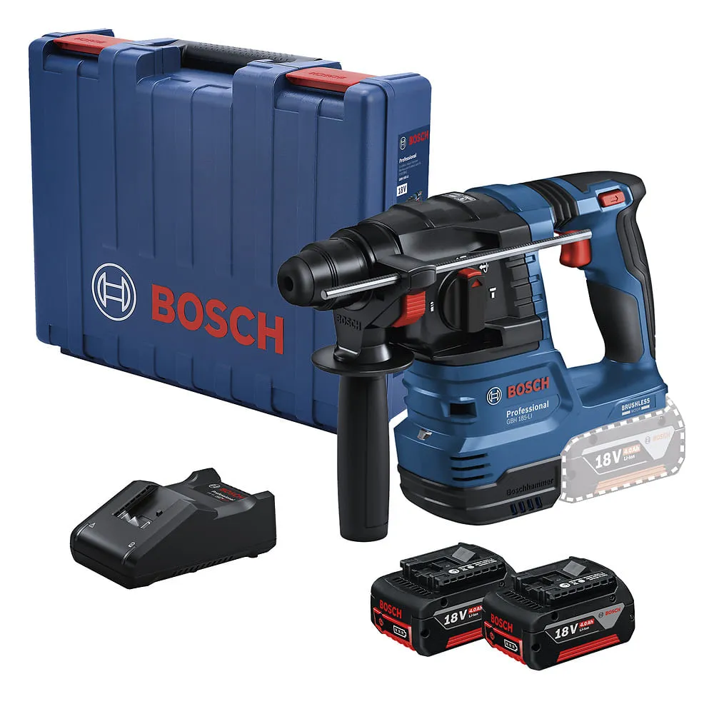 Martelete rompedor Bosch GBH 185-LI 18V 2 baterias em maleta