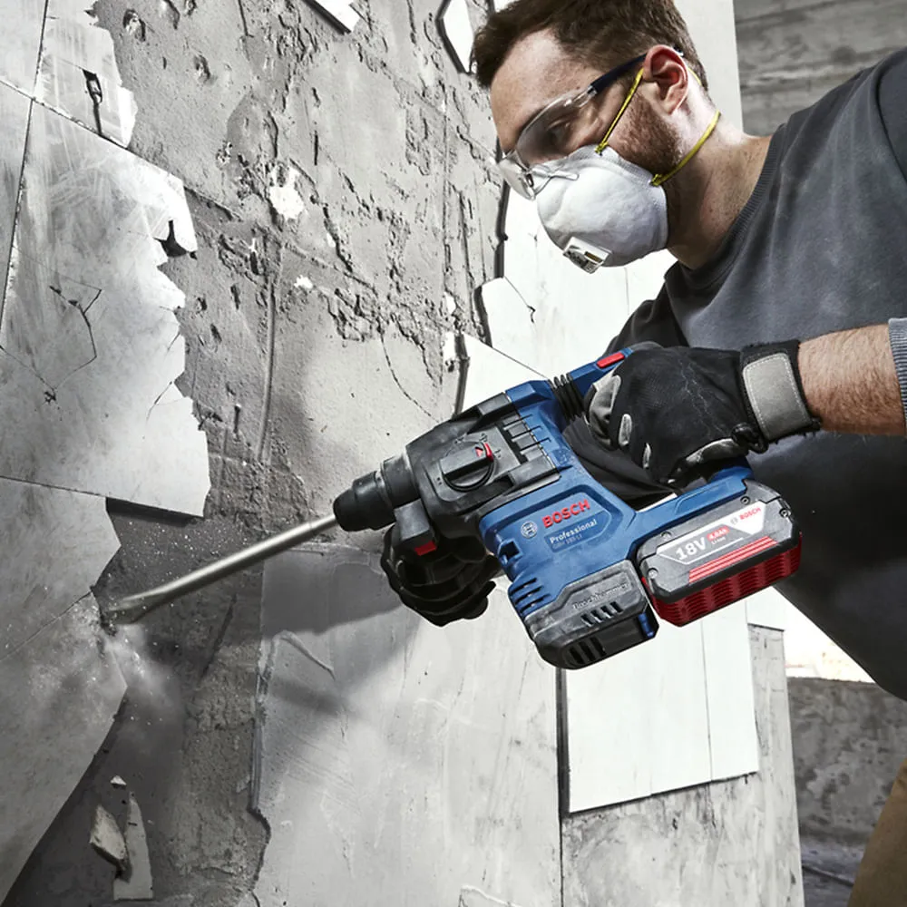 Martelete rompedor Bosch GBH 185-LI 18V 2 baterias em maleta