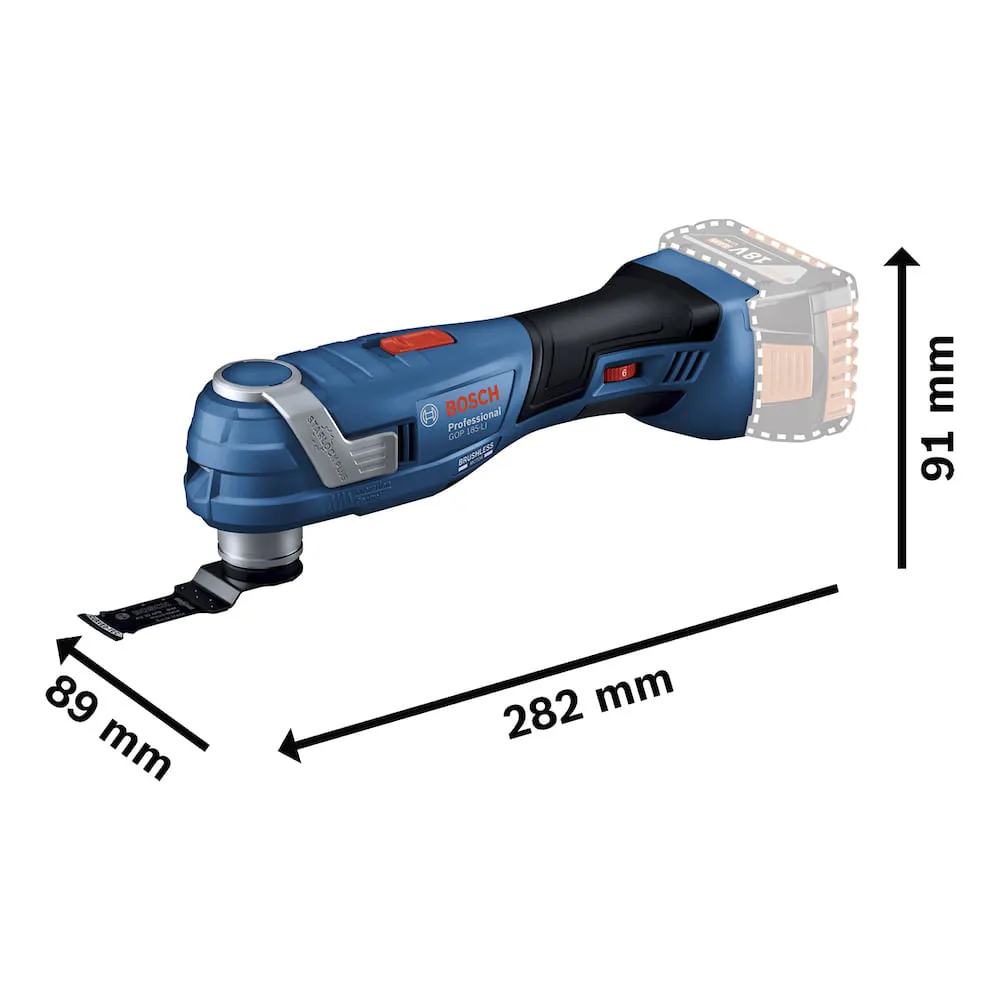 Multicortadora Bosch GOP 185-LI 18V Brushless Sem bateria