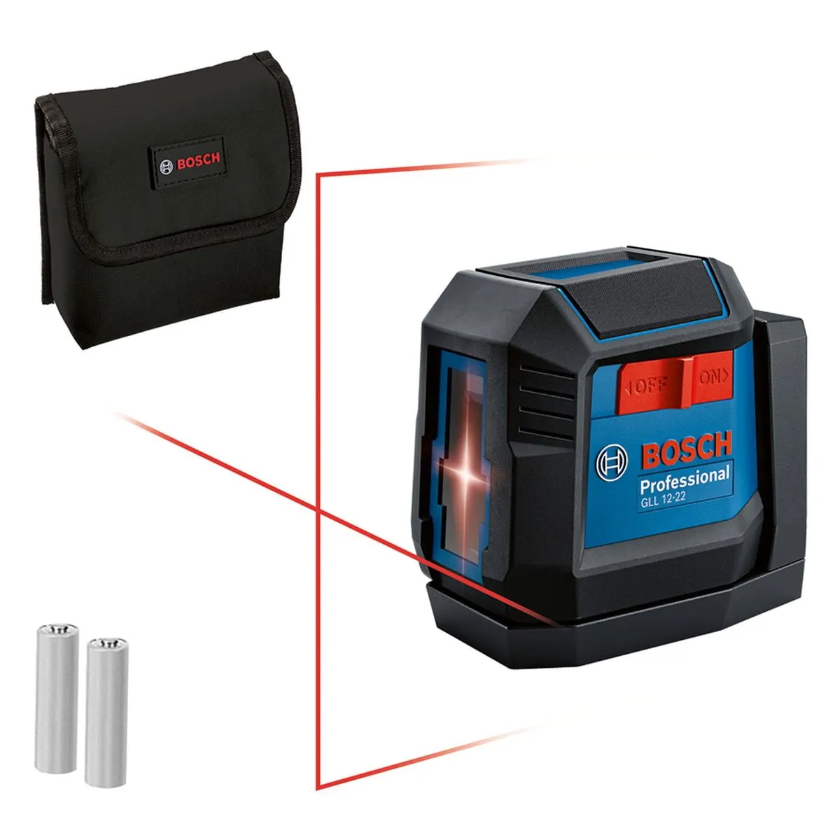 Nível a Laser Bosch GLL 12-22 de 12 m com suporte giratório