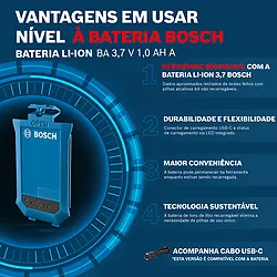 Nível a Laser verde Bosch GLL 12-22 G, 12m suporte giratório