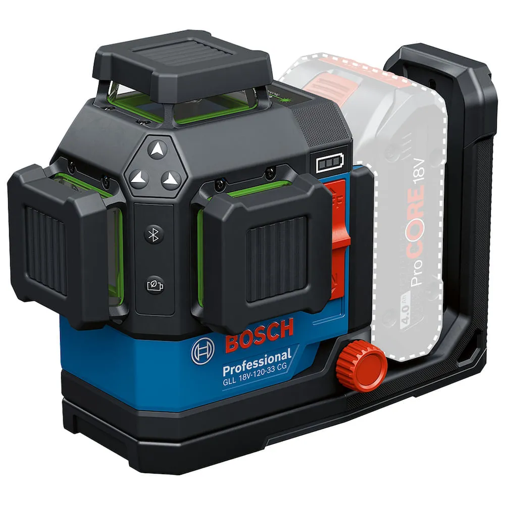 Nível a laser Bosch GLL 18V-120-33 CG 240m + maleta