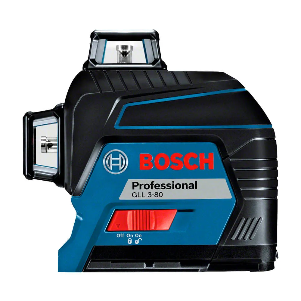 Nível a laser Bosch GLL 3-80, 80m, 360º, em maleta