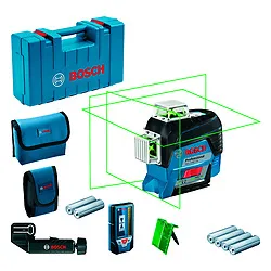 Nível a laser de linhas verdes Bosch GLL 3-80 CG, maleta