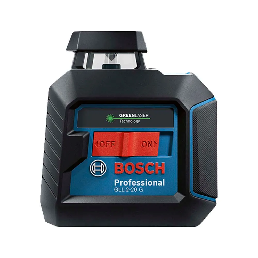 Nível laser verde de linhas cruzadas Bosch GLL 2-20G 10m