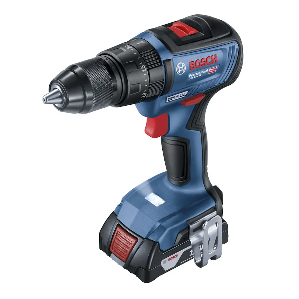 Parafusadeira Furadeira Impacto Bosch GSB 18V-50 1bat+maleta