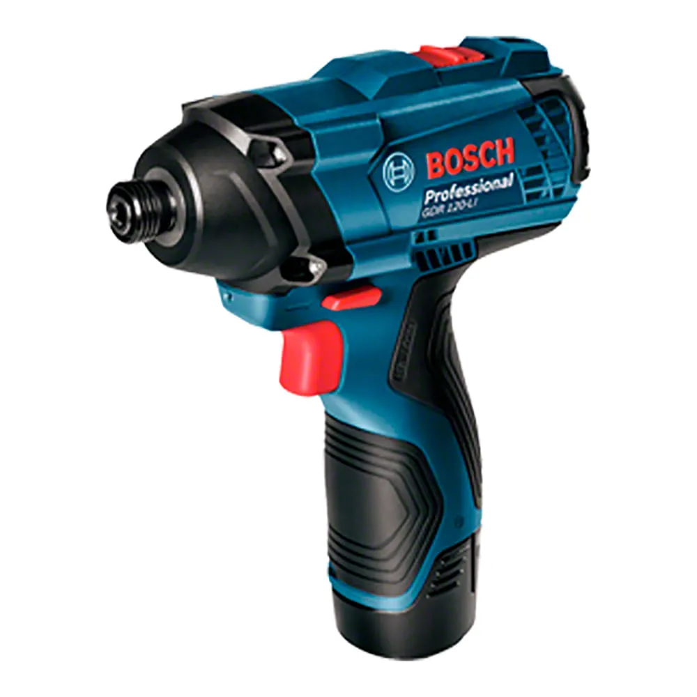 Parafusadeira de impacto Bosch GDR 120-LI, 12V, 2 baterias e maleta