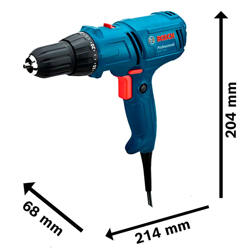Parafusadeira e furadeira Bosch GSR 7-14 E 400W, cabo 4m