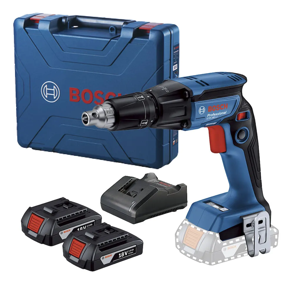 Parafusadeira para Drywall Bosch GTB 185-LI, 18V, 2 bat e maleta