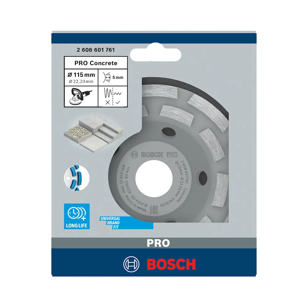 Prato Diamantado Bosch PRO Concrete Segmentado