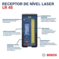 Receptor de Nível Laser Bosch LR 45