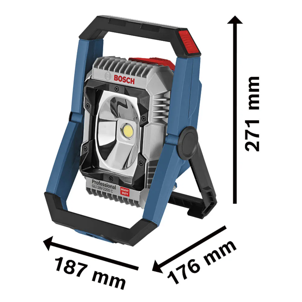 Refletor Bosch GLI 18V-2200C Sem bateria