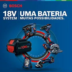 Serra circular Bosch GKS 18V-57 com disco Sem bateria